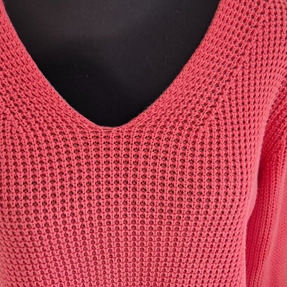 Tommy Bahama 100% Cotton Sweater, Size S, Coral Pink - Picture 5 of 6